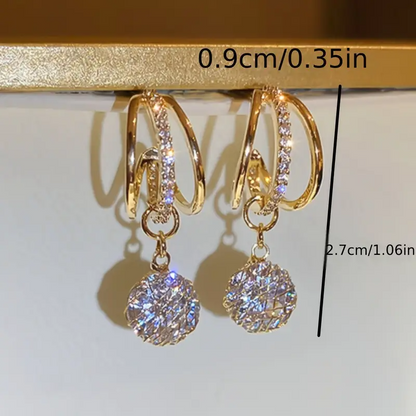 Faux Cubic Zirconia Earrings – Vintage Bohemian Style Earrings